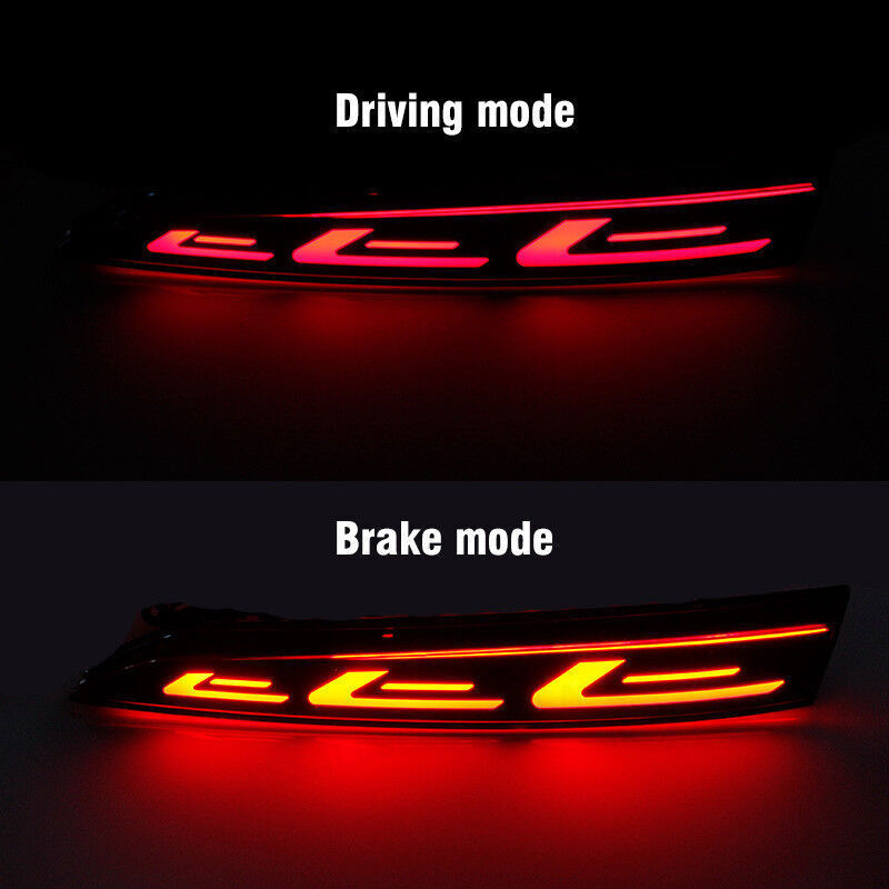 LED Rear Bumper Lamp Reflector Stop Brake Fog Light for Hyundai Accent 2018-21 n
