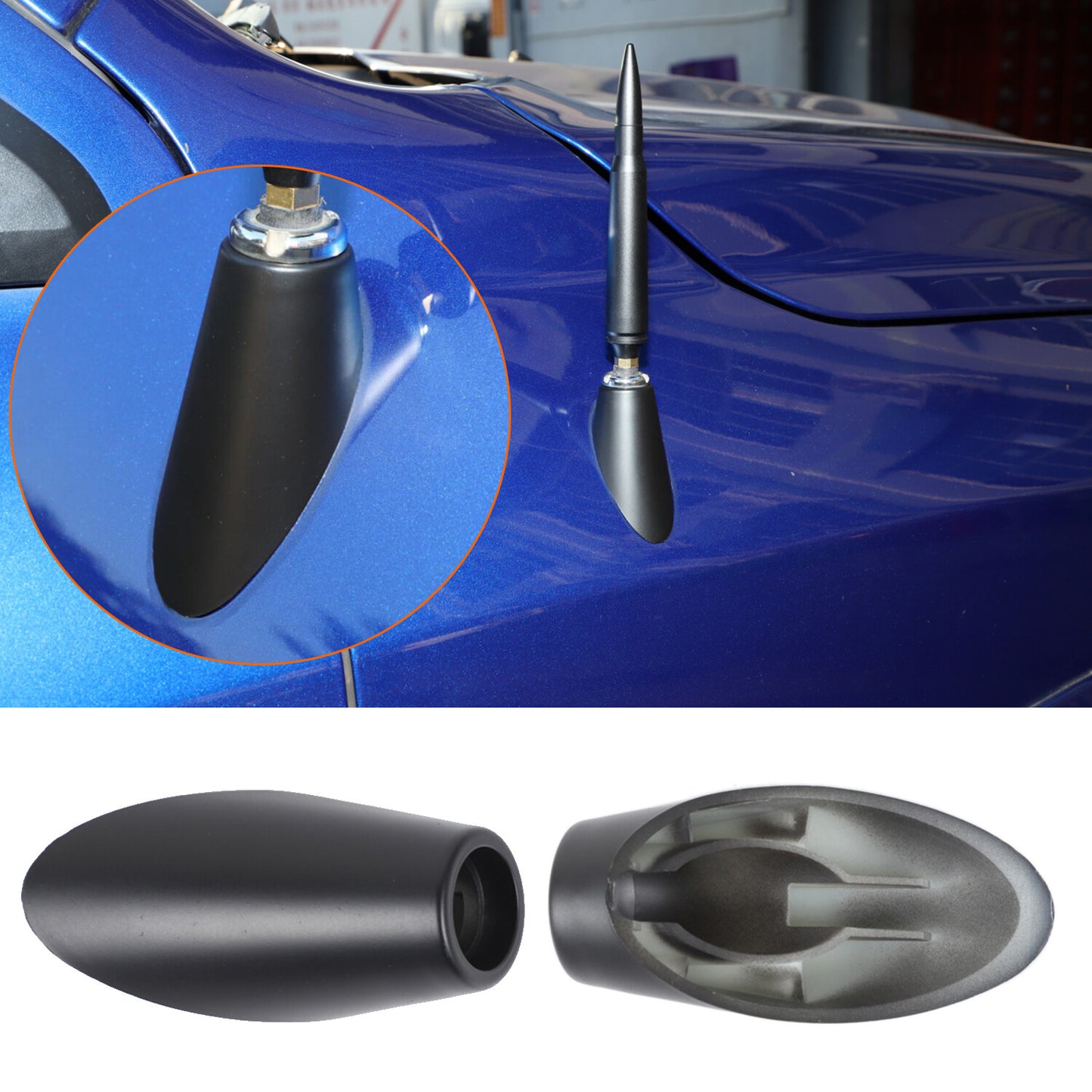 Black Antenna Adapter Base for Dodge for Ram 2010-2018 1500 2500 3500 4500 5500 1PCS