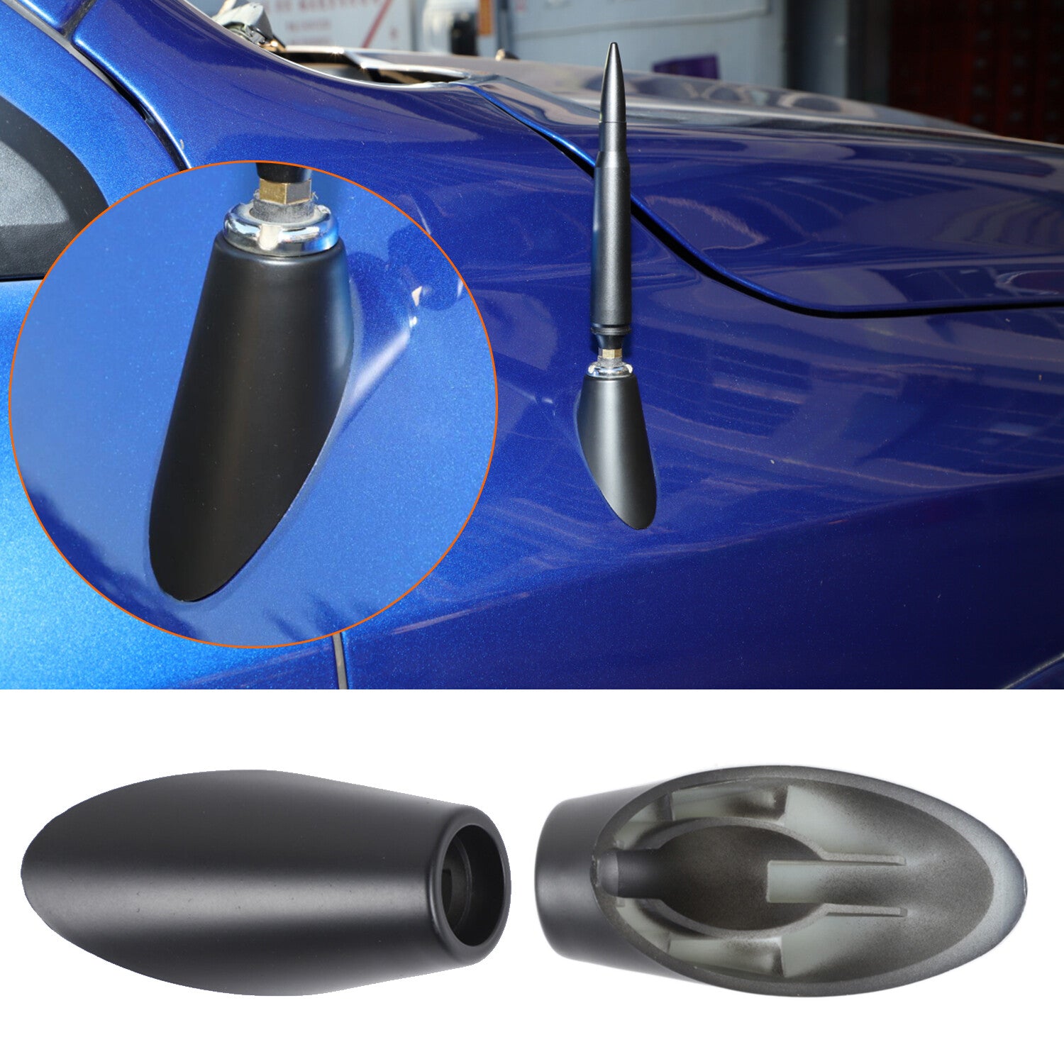 Black Antenna Adapter Base for Dodge for Ram 2010-2018 1500 2500 3500 4500 5500 1PCS