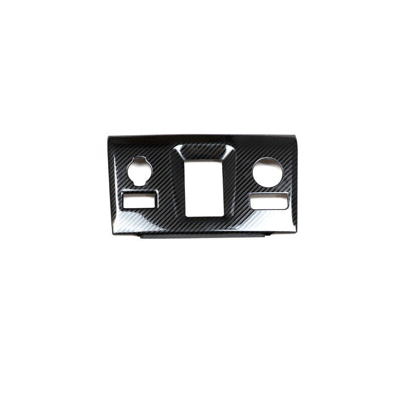 Middle Console Gear Shift Panel Trim Carbon Fiber Style 21-22 for Jaguar F-PACE