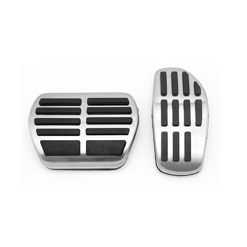 2X Car Interior Stainless Brake Pedal Pads Accelerator Cover for Nissan X-trail