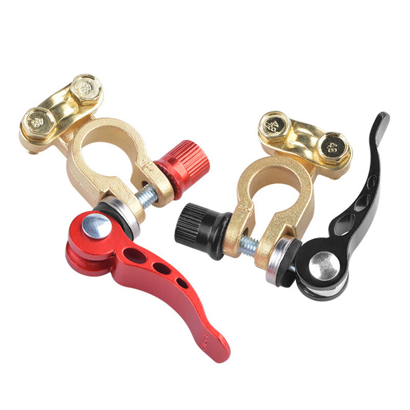 2-Pack Copper Universal Car and Truck Battery Terminals with Disconnect Switch n