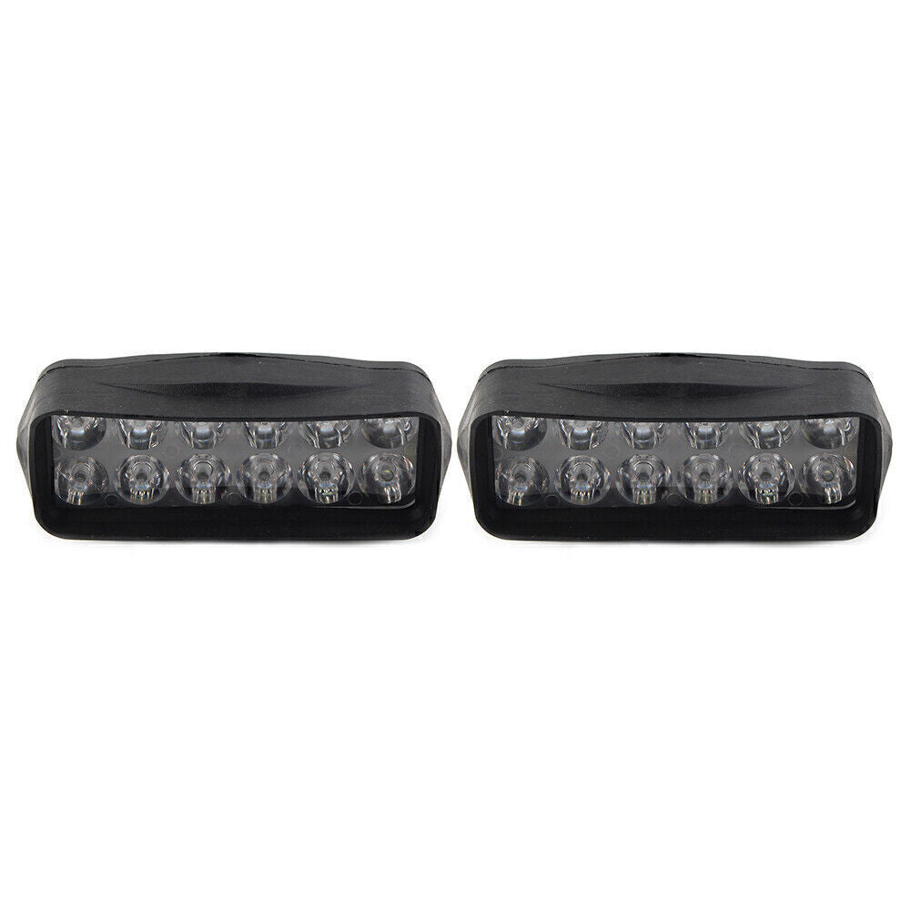 2X Motorcycle Front Headlight Spot Fog Light 12-LED Headlamp For Car ATV UTV Q