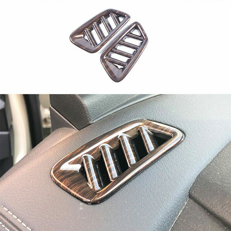 for Nissan Sentra 2020-2022 ABS Wood Grain Upper Dashboard Air Outlet Cover Trim