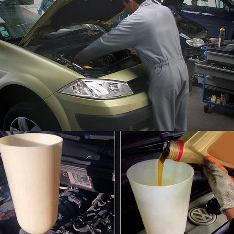 8-piece/set engine oil funnel kit for filling cooling system repair and filling 6 adapters - n