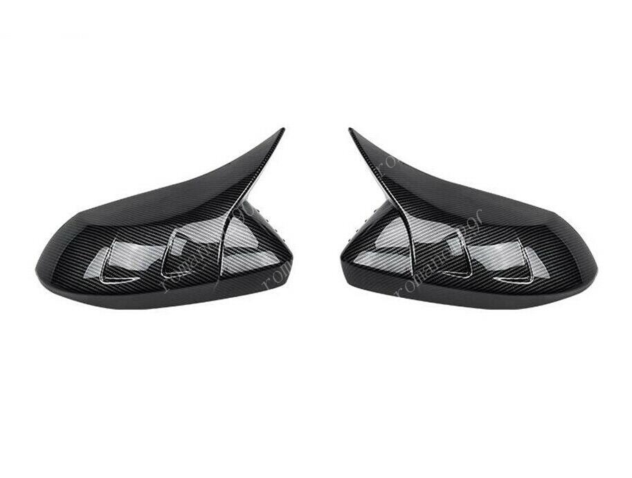 for Toyota for Corolla Hatchback 2019+ Carbon Fiber Style Rearview Mirror Cover Trim