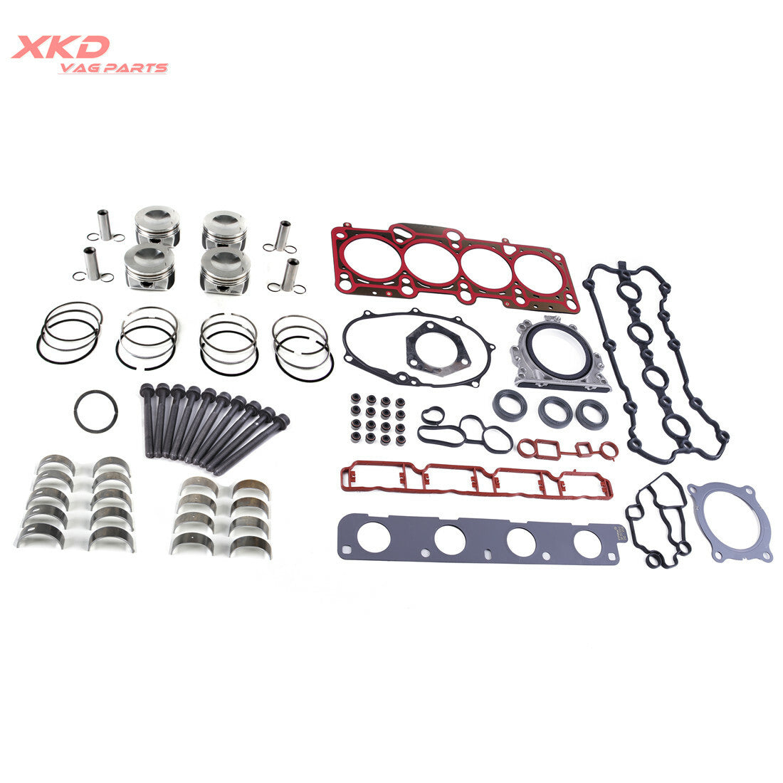 2.0T Engine Full Gasket Piston Overhaul Rebuilding Kit for VW for Golf for AUDI for A4 BPY Q