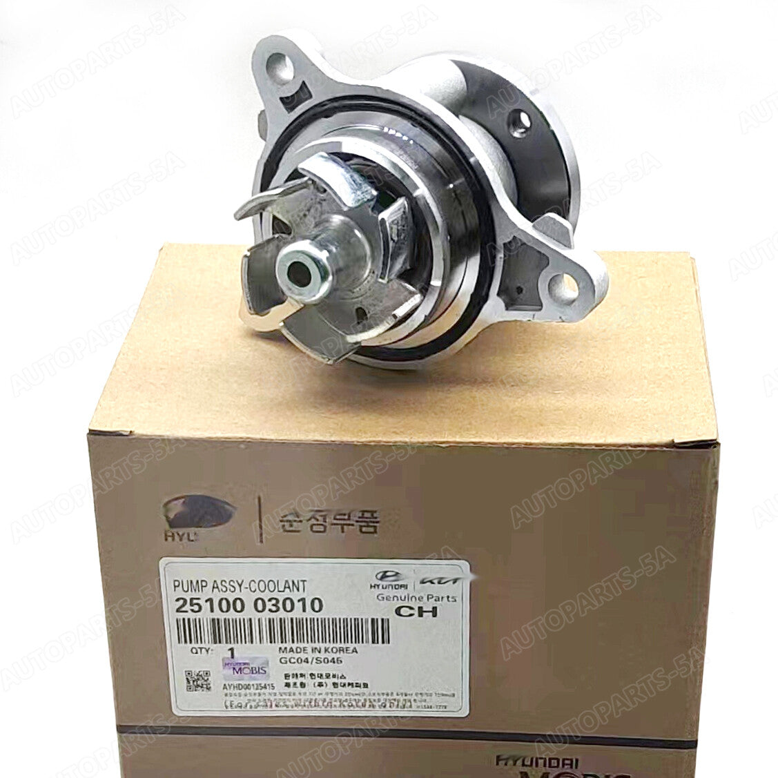 The water pump is suitable for Hyundai I10, I20, for Kia Rio, and Picanto Morning 1.2L (model 2510003010-).