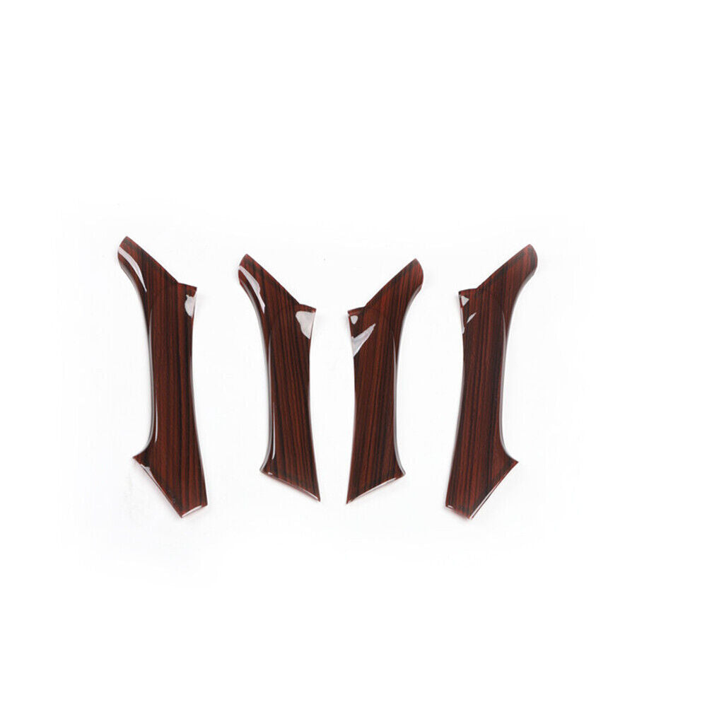 Car Inner Door Handle Lock Cover Trim 4PCS Fit for Lexus IS 2006-2011 Red Wood
