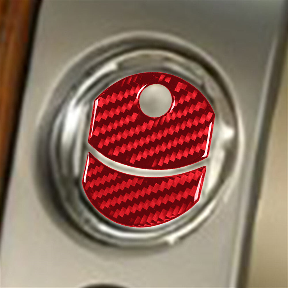 Carbon Fiber Interior Gear Shift Panel Cover Trim for Subaru Forester 2009-2013 v