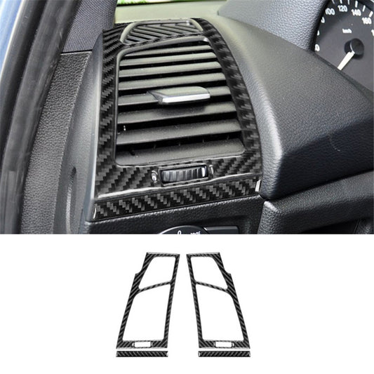 Red Carbon Fiber Rear Door Window Control Cover Trim For Fiesta 2011-2015 v