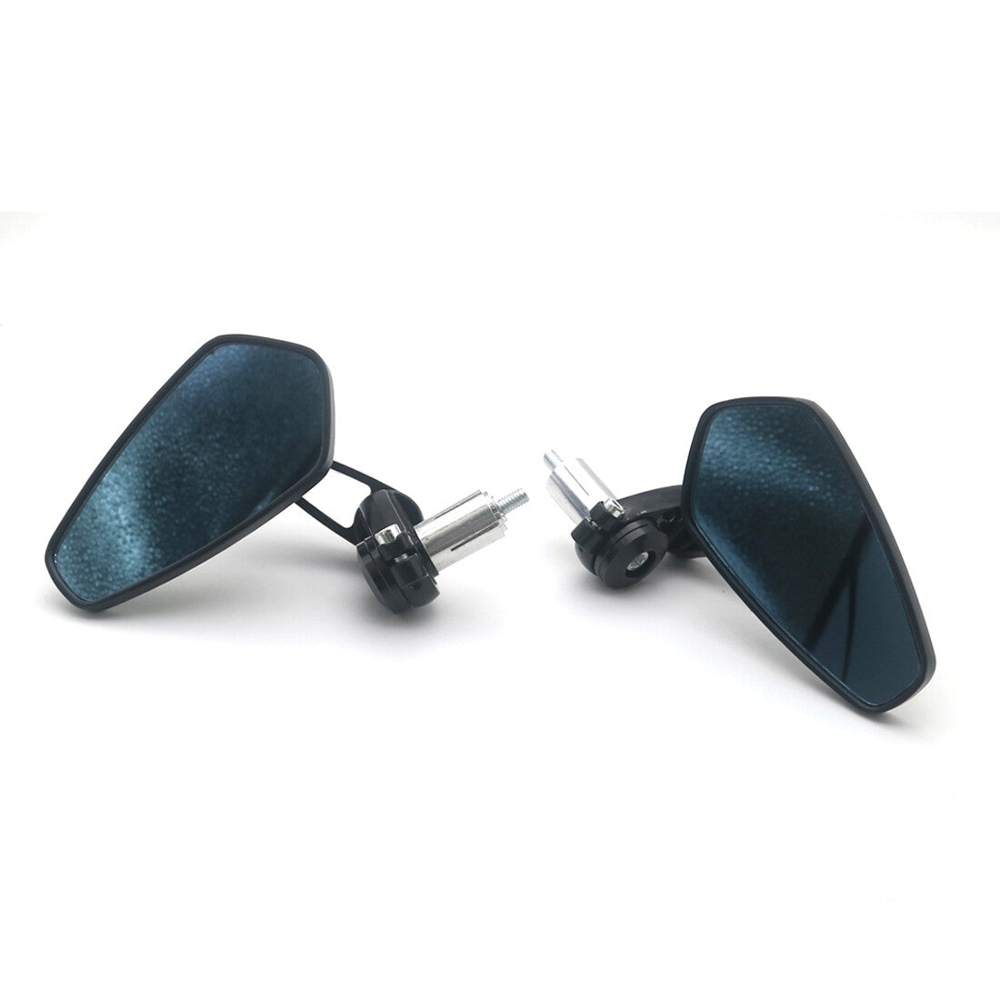 Motorcycle 7/8 Black Billet Aluminum Bar End Rearview Side Mirror for Honda Q