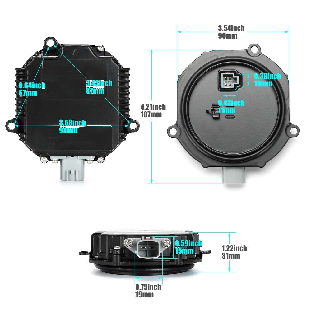 1PC Headlight Ballast Control Unit NEW for Nissan for Infiniti QX 56 FX 35 37 45 Q
