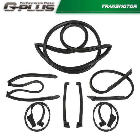 Weather Strip Seal Full Weatherstrip Kit Brand New Fits 84-89 for Corvette C4 Coupe - v