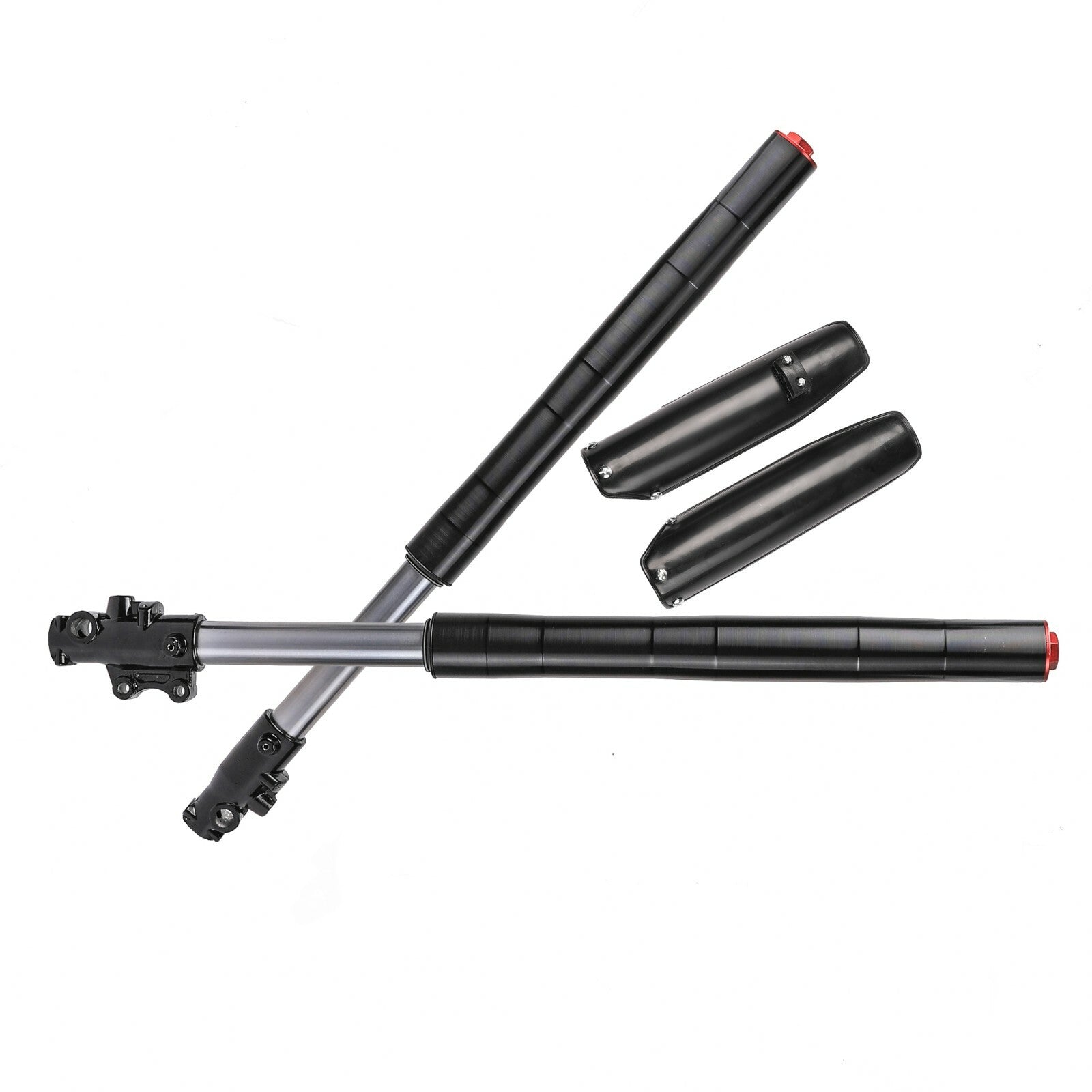 Upside-down 45mm/48mm front fork suspension, shock absorption for 110cc and 125cc Apollo Pit Bikes
