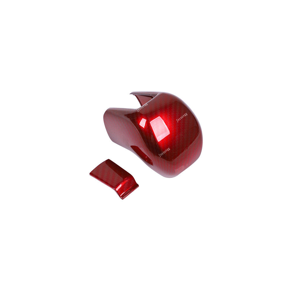 Qty2 ABS Carbon Fiber Red Gear Lever Shift Knob Cover Trim for Honda for Civic 16-19