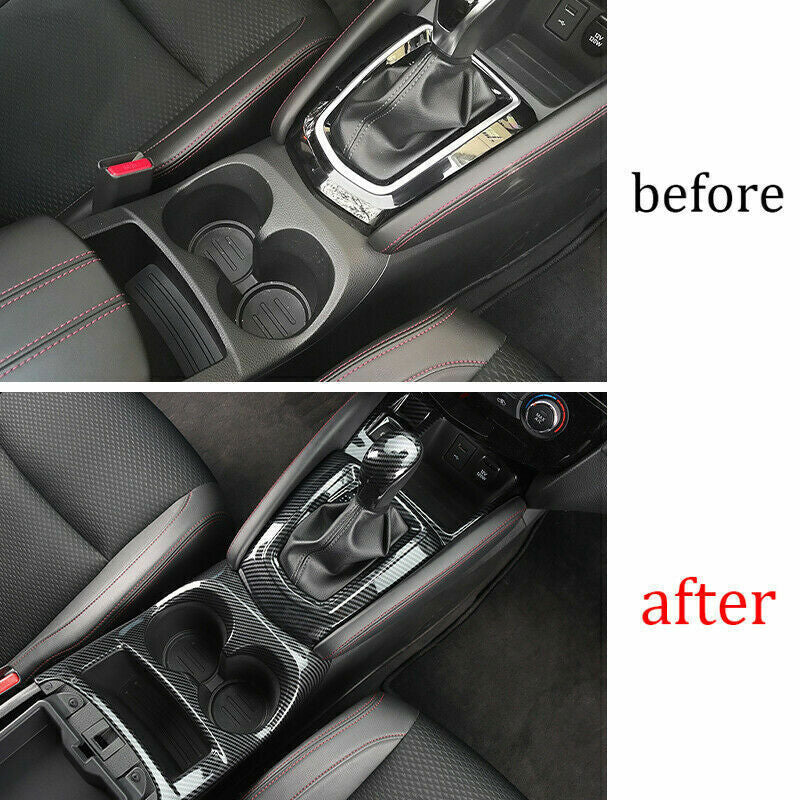 For Rogue Sport 2019-2022 ABS Carbon Inner Gear Shift Box Panel Cover B n