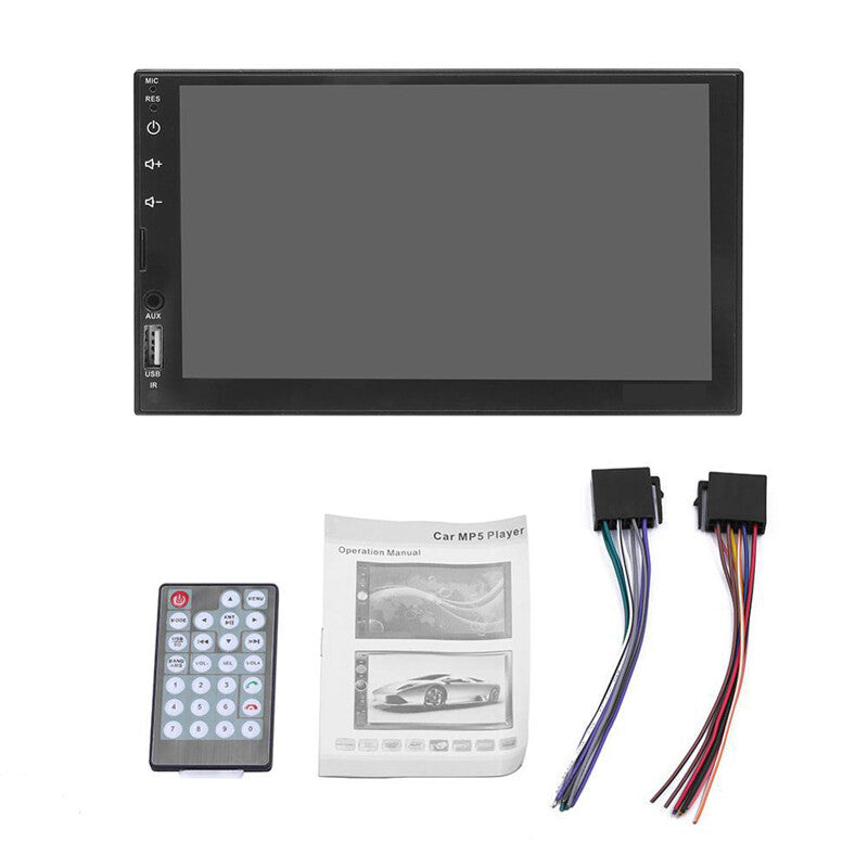 US 72 DIN Car MP5 Player Bluetooth FM Radio Mirror Link Reversing Video Parts v