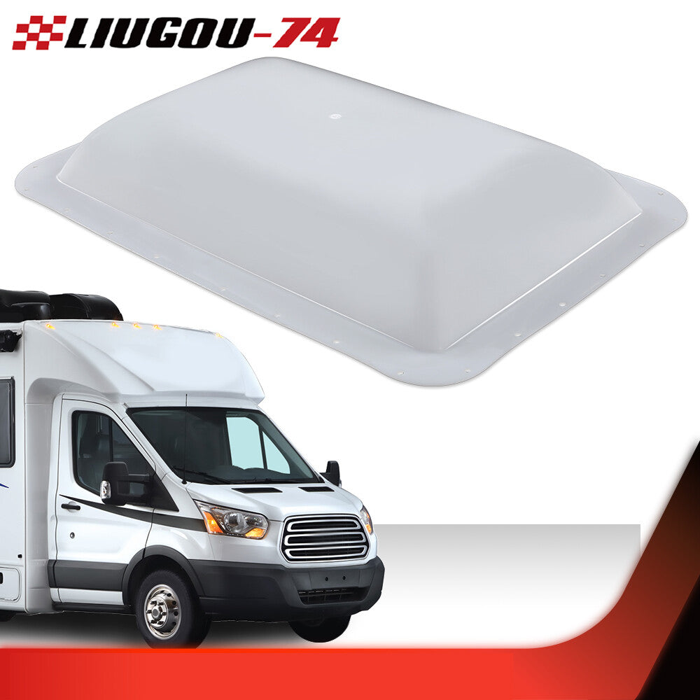 Brand New 14 X 22 Camping Skylight Food Truck Skylight RV Skylight Cover White 1 pc - v