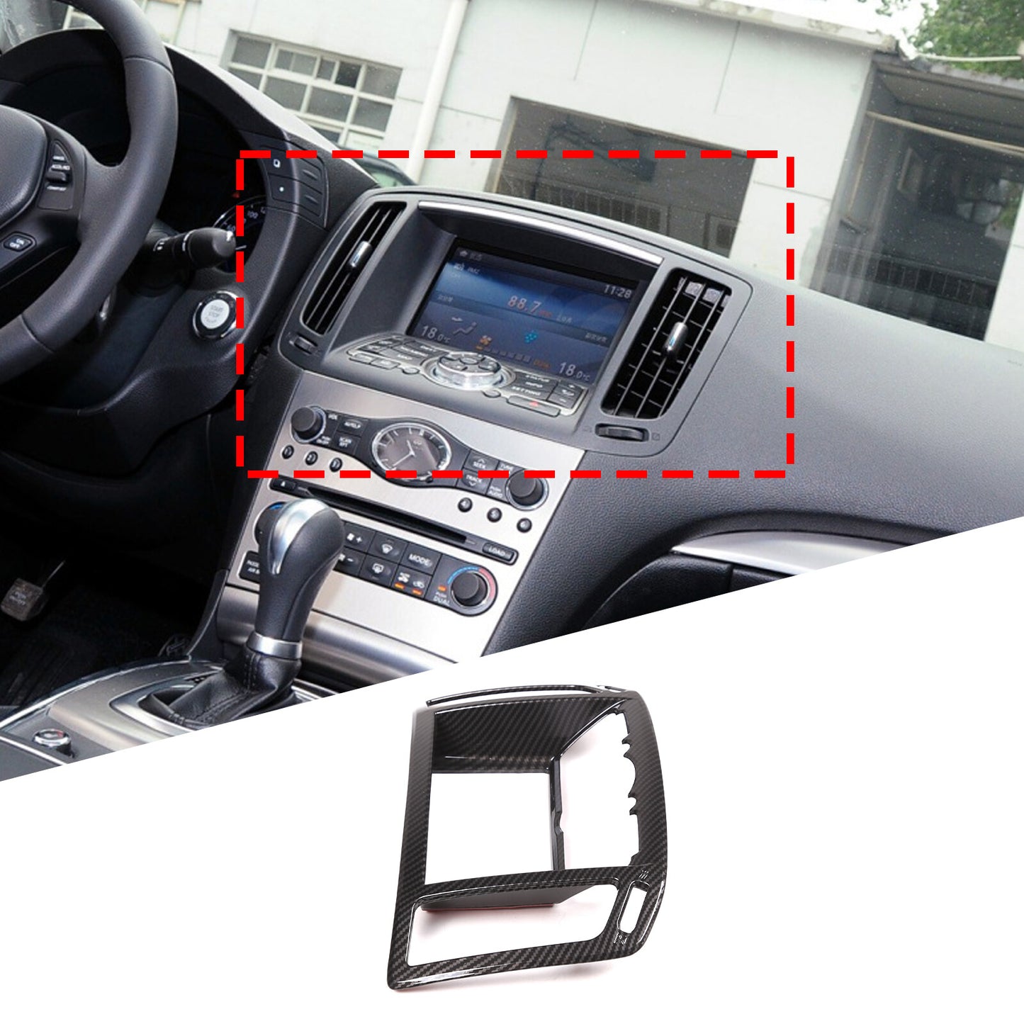 Silver Alloy Center Control Shift Button Sticker Decal for Jaguar XF 2012-2015- v