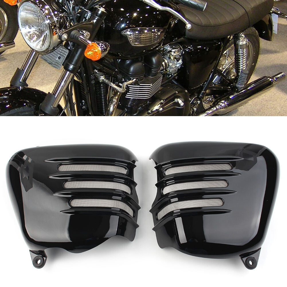 Battery Side Cover Panel Cowl BLK Fit T100 SE ACE Thruxton 900 Scrambler 2001-15