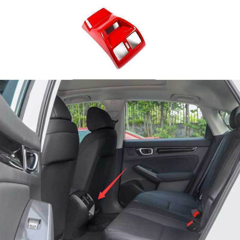 for Honda for Civic 11Th 2022-2024 ABS Red Rear AC Air Outlet Vent Cover Trim B n