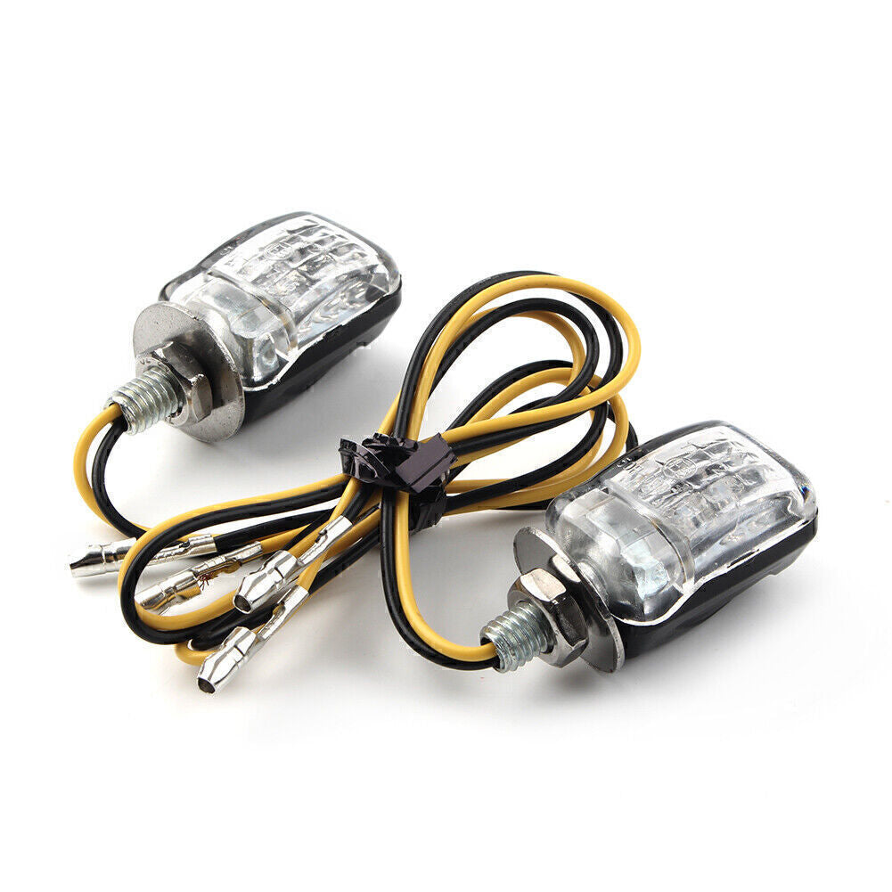 Black Motorcycle Turn Signal Light Indicator Warning Blinker Lamp for Suzuki Q