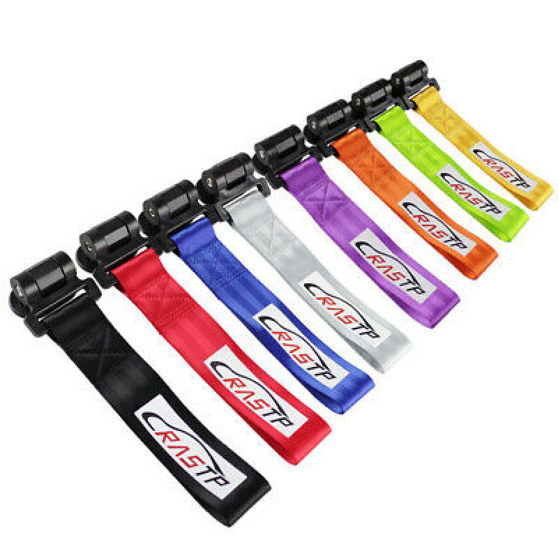10 RASTP Car Trailer Belt Adjustable Adhesive Racing Drift Rally Trailer Belt Q