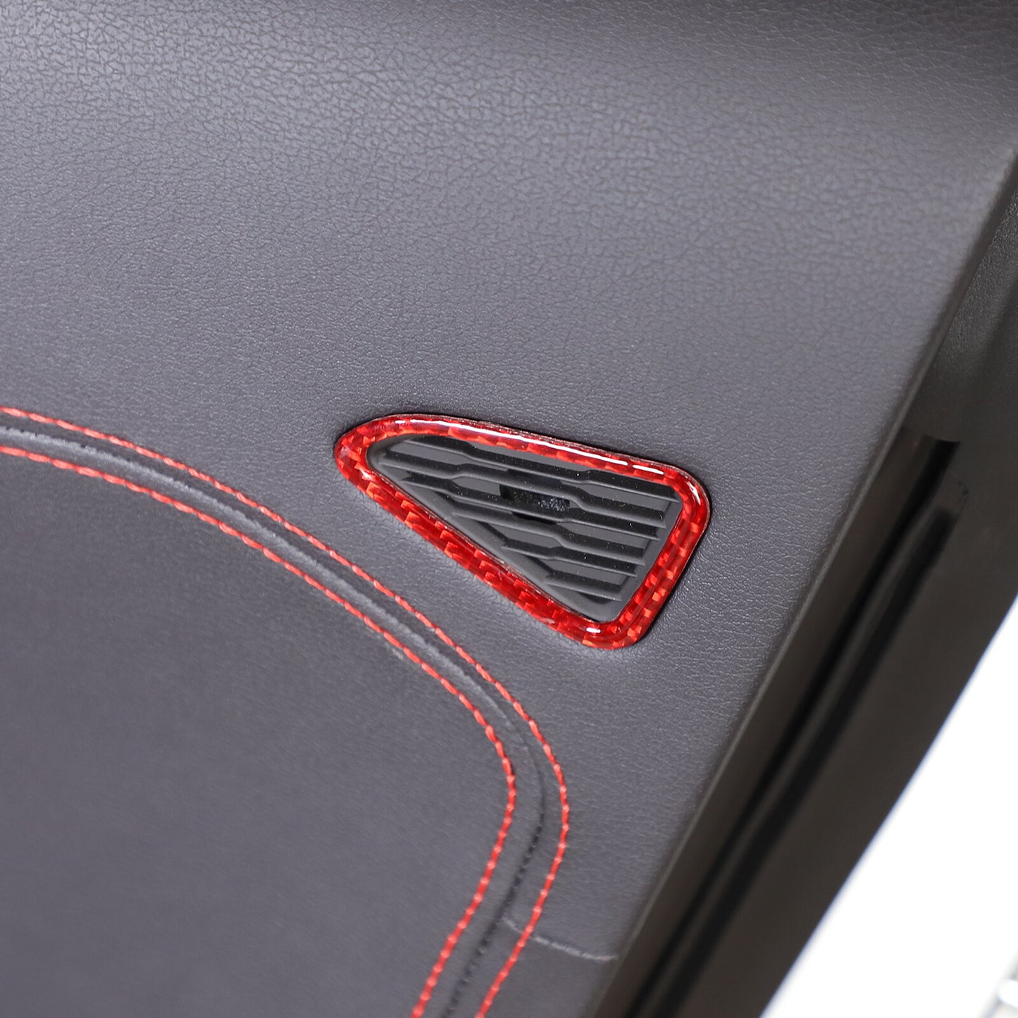 Carbon fiber front door speaker frame decorative stickers for Corvette C8 Z06 2020 - 2023 n