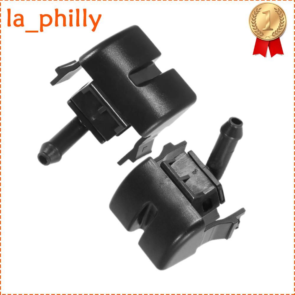 Pair for BMW 3-Series E46 Left  Right Windshield Washer Spray Nozzle Black Q