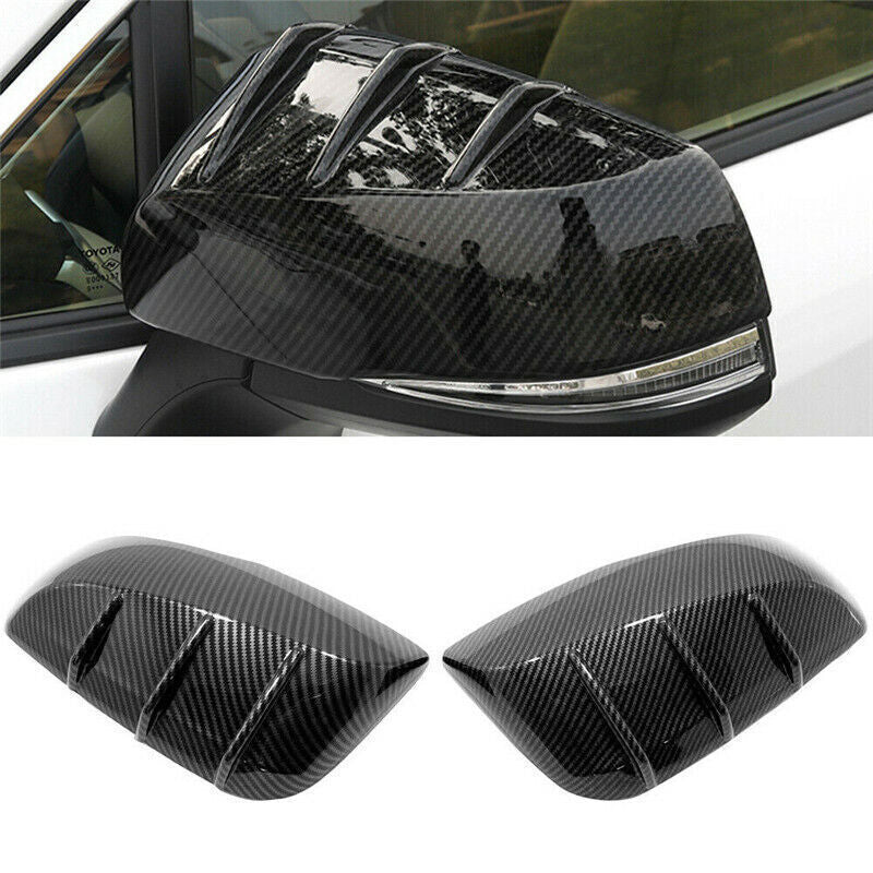 for Toyota Highlander 2021-24 Carbon Fiber Side Door Rearview Mirror Cover Trim