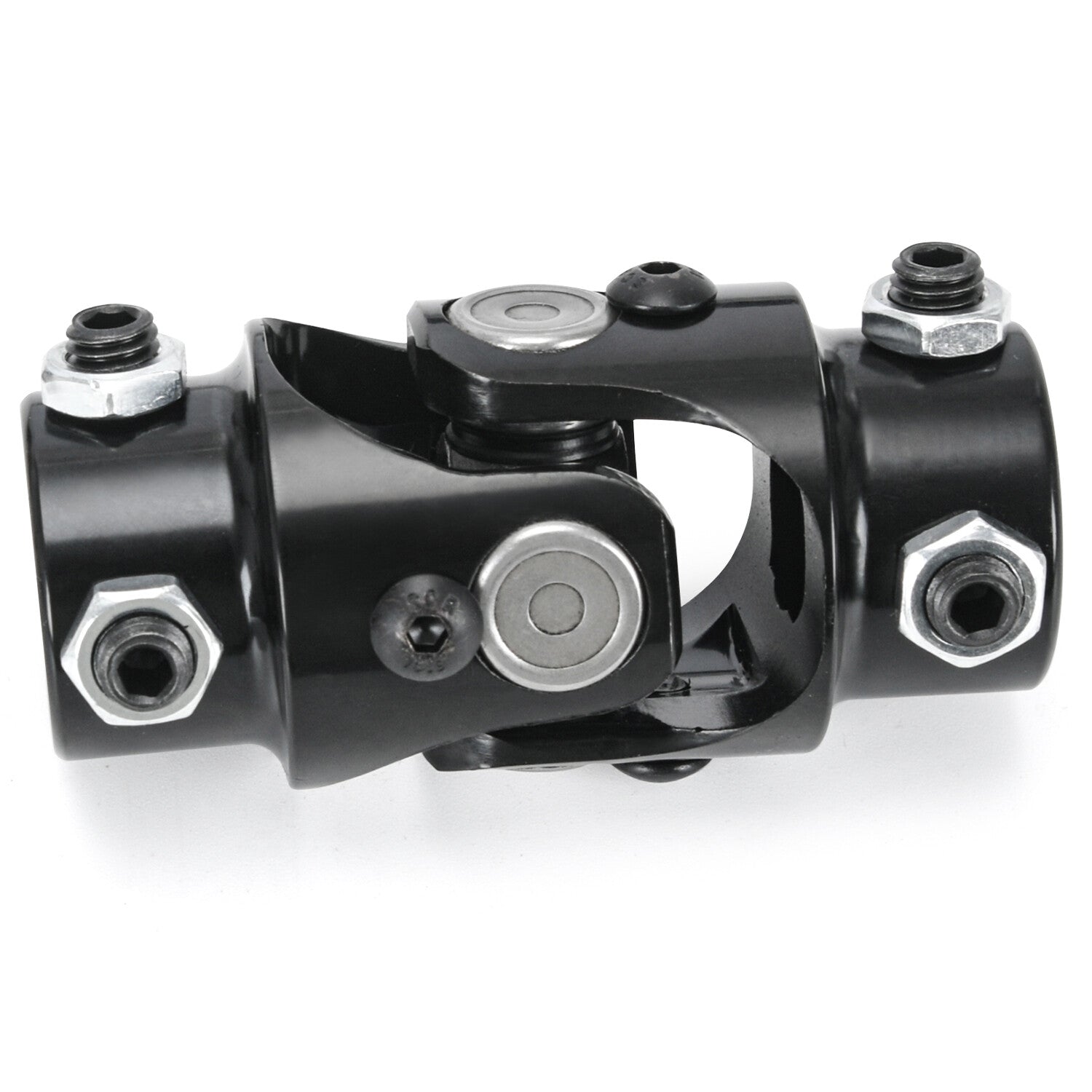 Steering Box 3 Black U Joint 36 Solid Steel Shaft 1DD + 3/4-30 X 3/4DD GM
