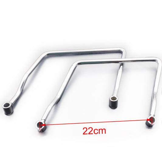 22cm Saddle bag Support Bar Mount Bracket for Yamaha VN VT VTX for Suzuki Custom Q