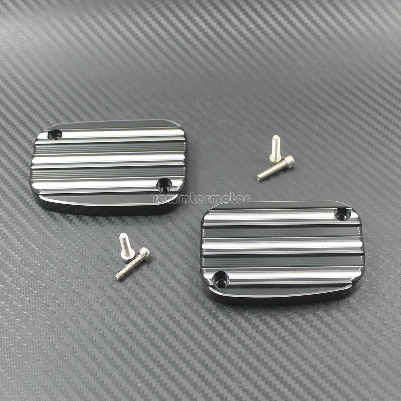 One Pair Brake Master Front Cylinder Cover Fit for Harley FLHT FLTR CVO VRSCD Q