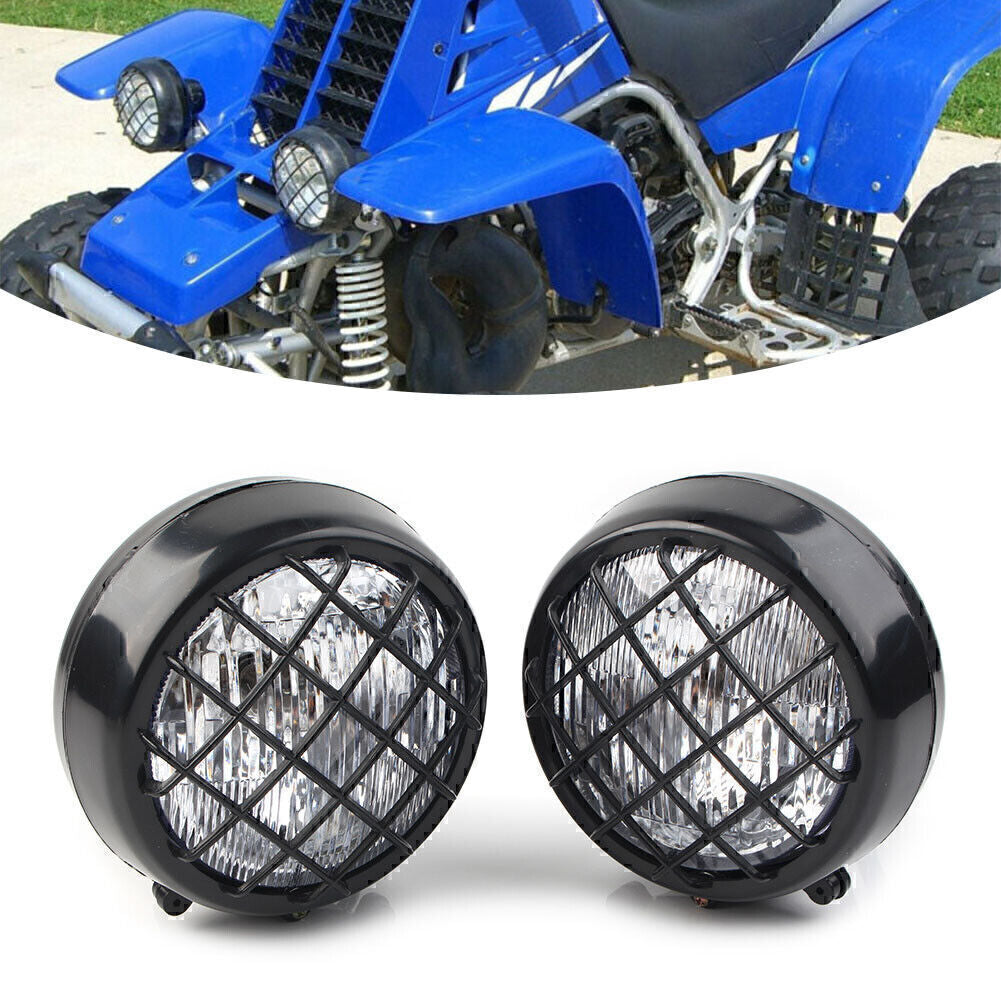 for Yamaha Banshee 1987-2006 2005 Warrior 350 2 x Lens Grills Headlights