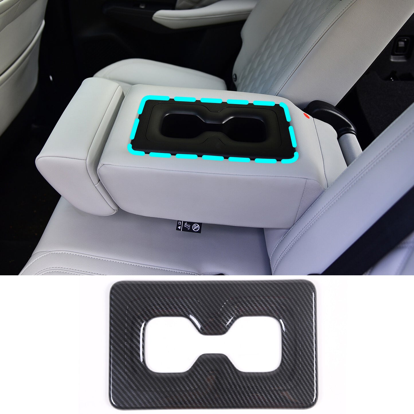 Automotive Side Mirror Rain Brow Frame Trim Black for Humme-r H2 2003 - 2009- v