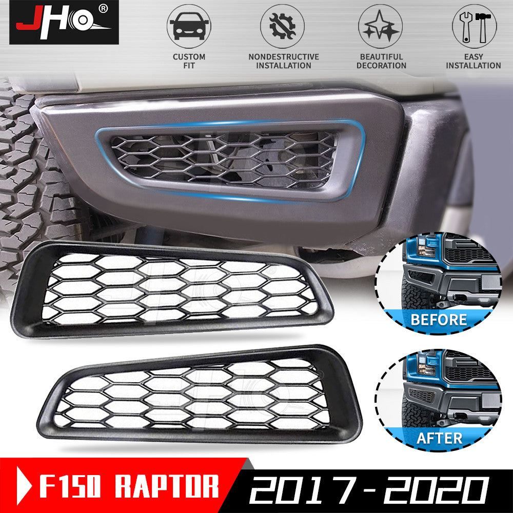 Car Front Bumper Fog Light Fog Lamp Cover Bezel Trim for Ford F150 2017+