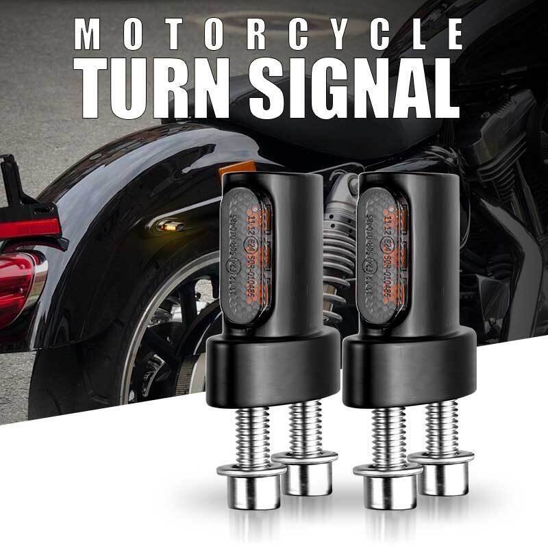 Motorcycle Rear Turn Signal Indicator Light 3-LED Blinker For Softail Sportster