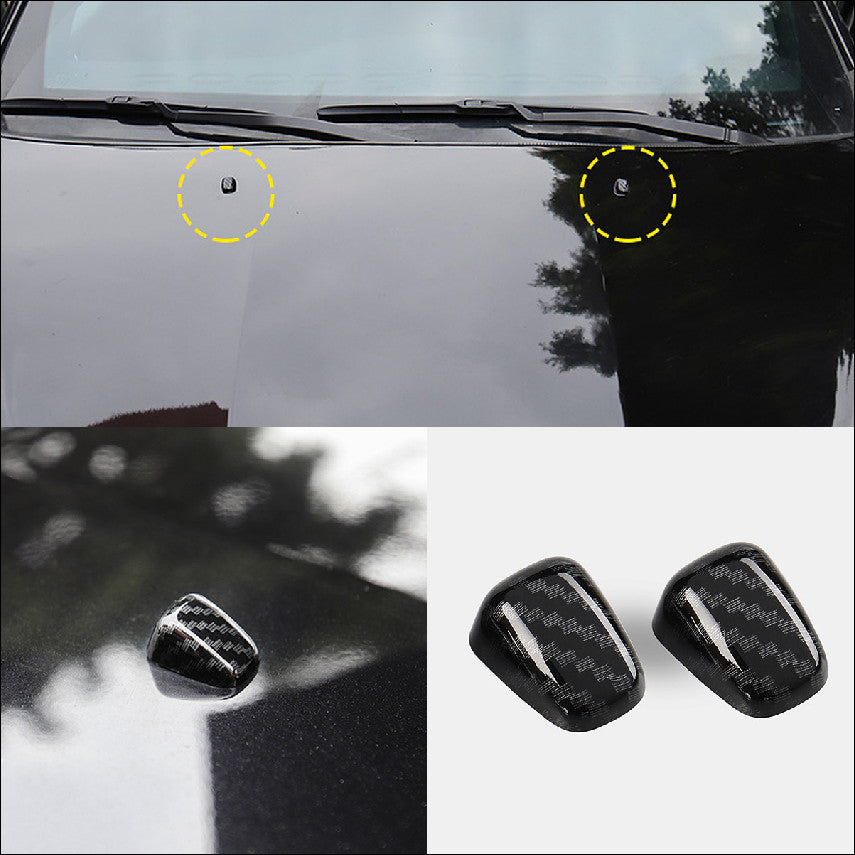 Fit for Jeep Grand Cherokee 2011-2020 Carbon Fiber Front Wiper Water Spout Cover v