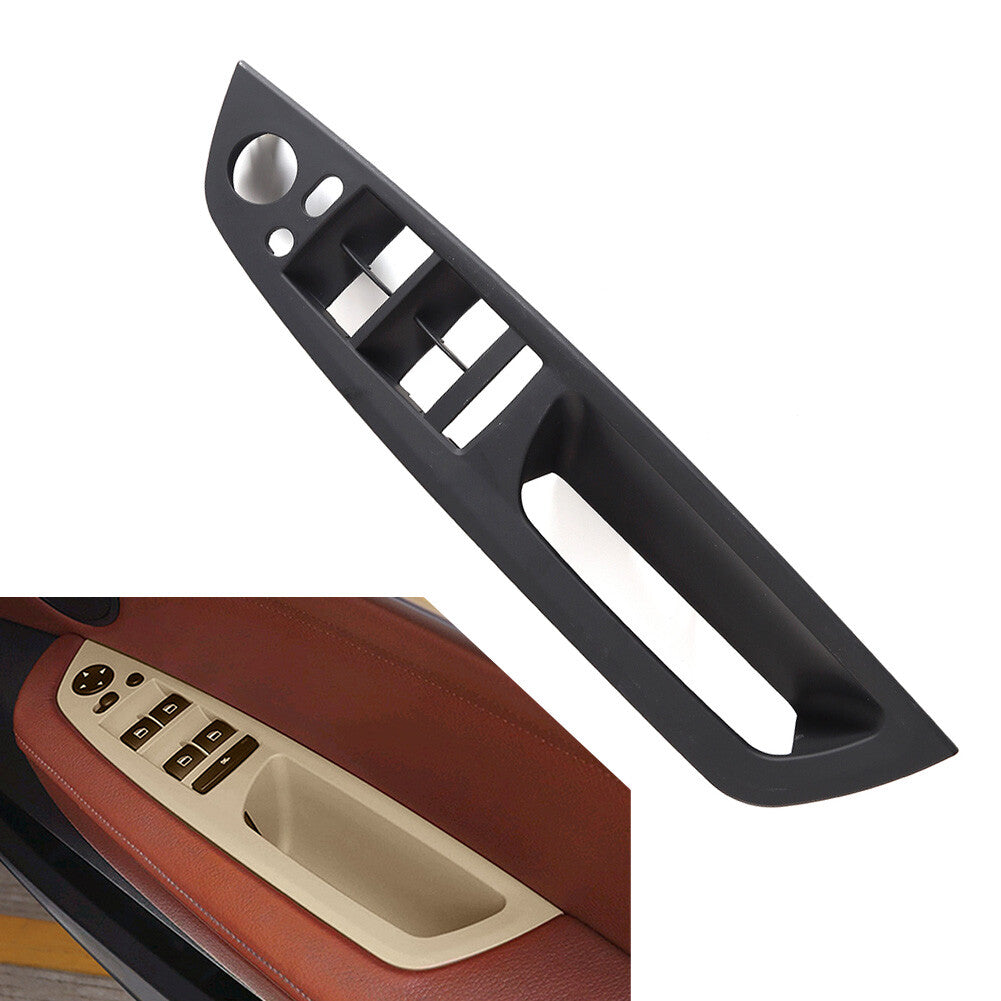 Car Front Door Panel Handle Pull Trim Cover Fit for BMW X5 E70 X6 E71 E72 Black RHD