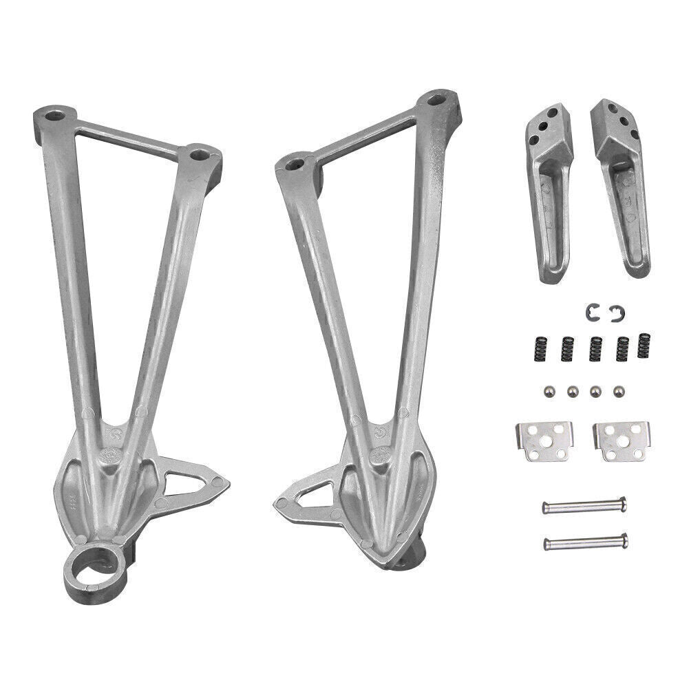 Fit for KAWASAKI 08-10 ZX10R 09-11 ZX6R Rear Passenger Footrest Foot Pegs Bracket UK