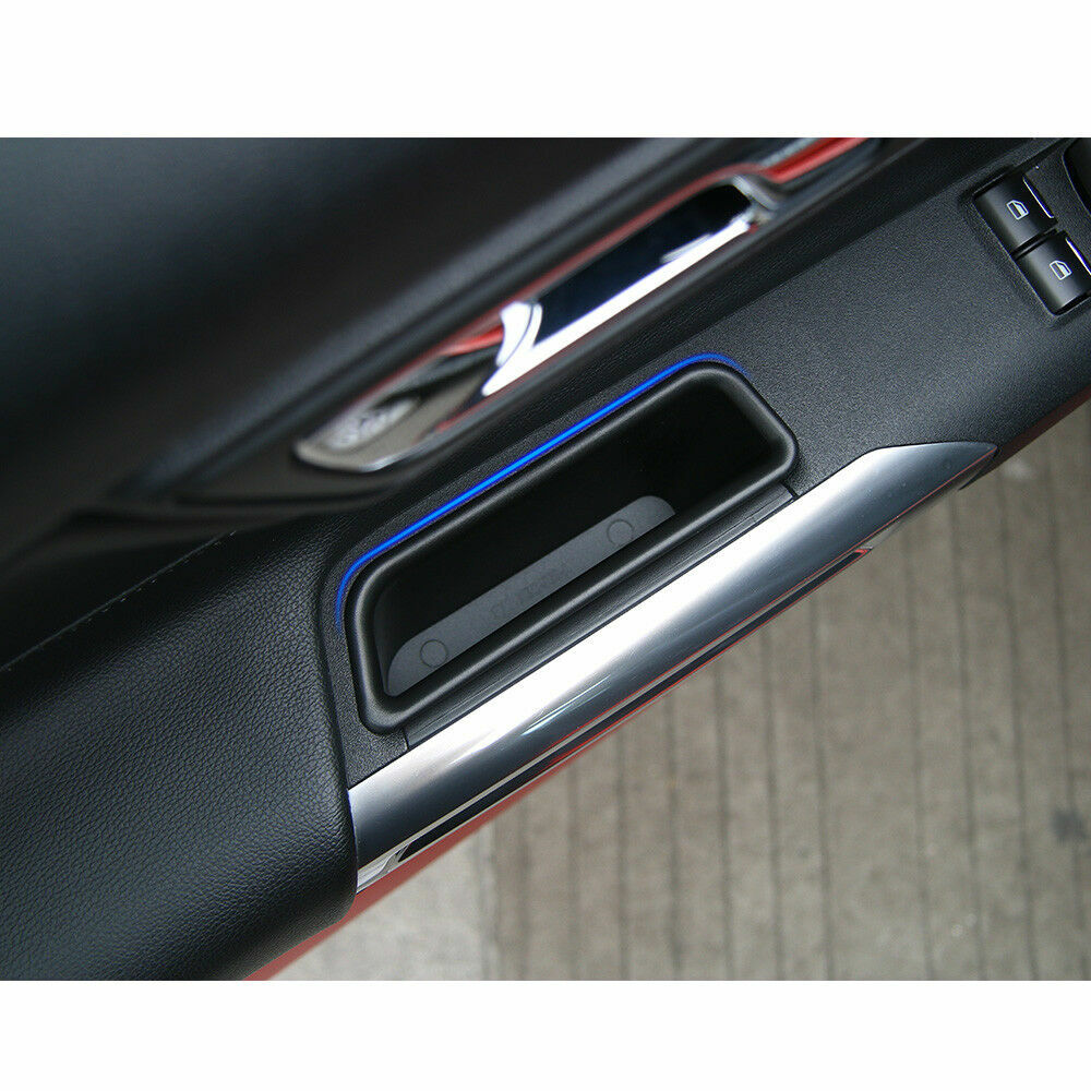 2pcs Interior Door Handle Storage Box Cover  for ford  for Mustang 2015+ Accessories Q