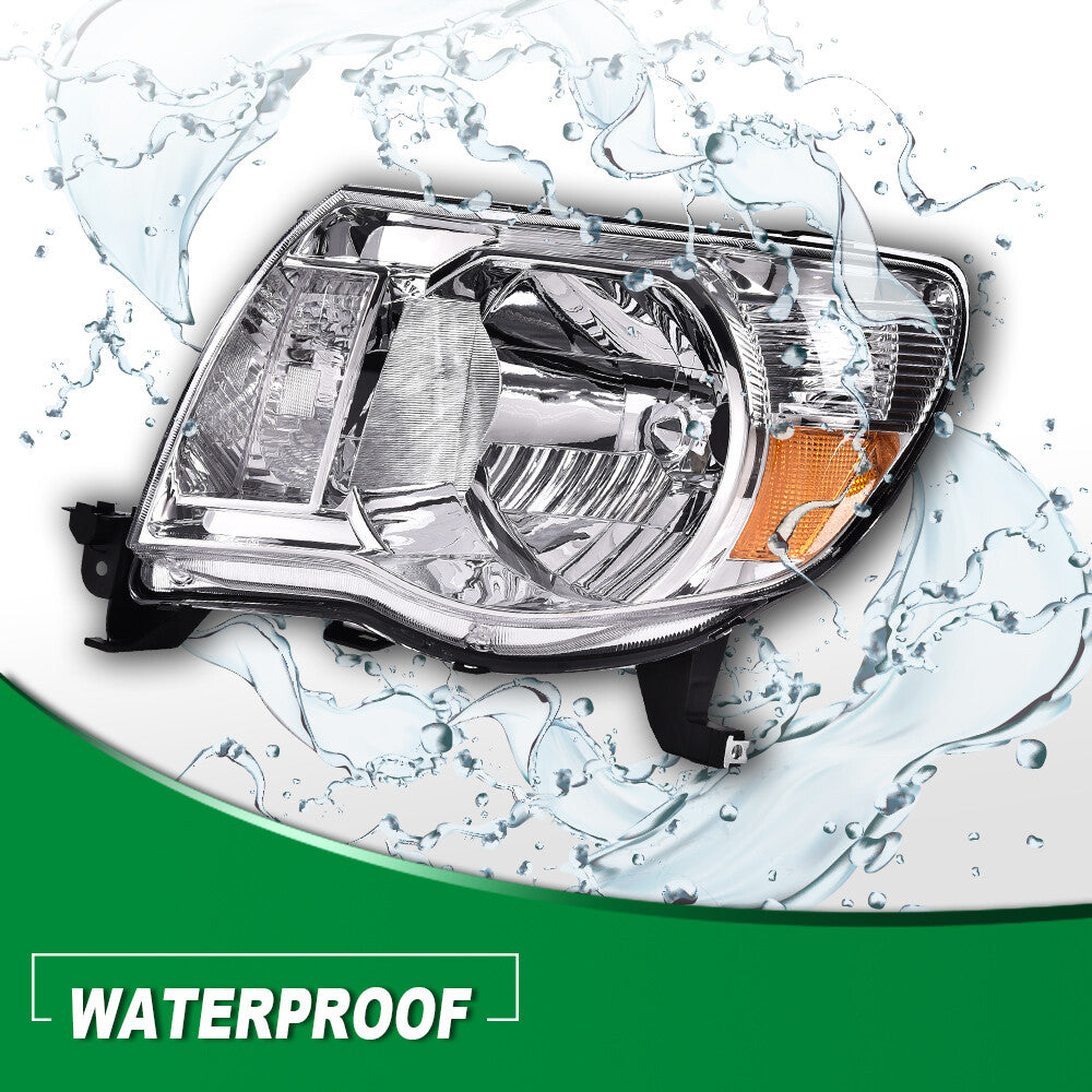 Suitable for 2005-2011 for Toyota Tacoma models with chrome headlights and 3D LED tubular taillights.