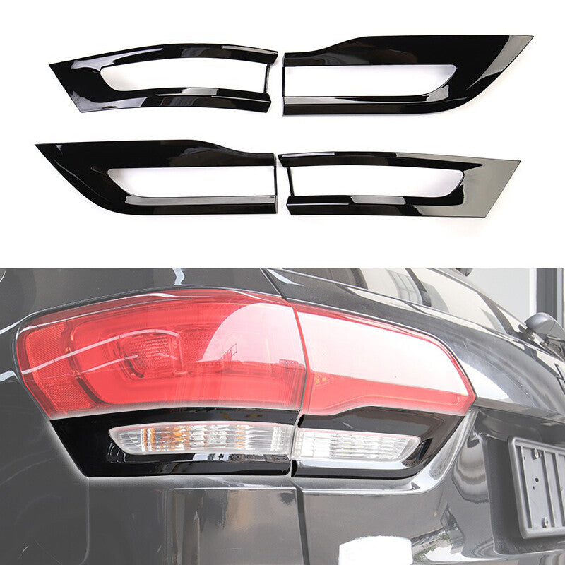 Gloss Black Tail Light Cover Trim Bezel fit for for Jeep Grand Cherokee 2014-20/21 v
