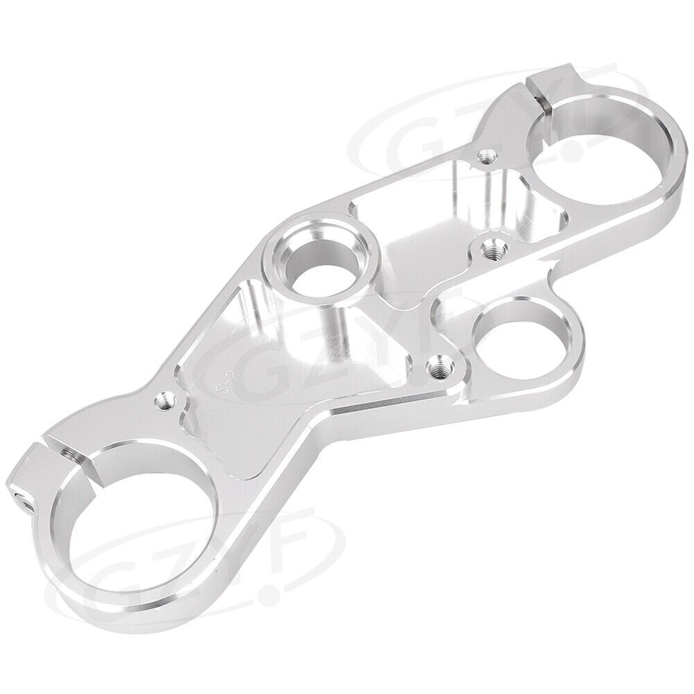 Silver Upper Front Triple Tree End Top Clamp for Suzuki GSXR600 750 GSXR1000 Q
