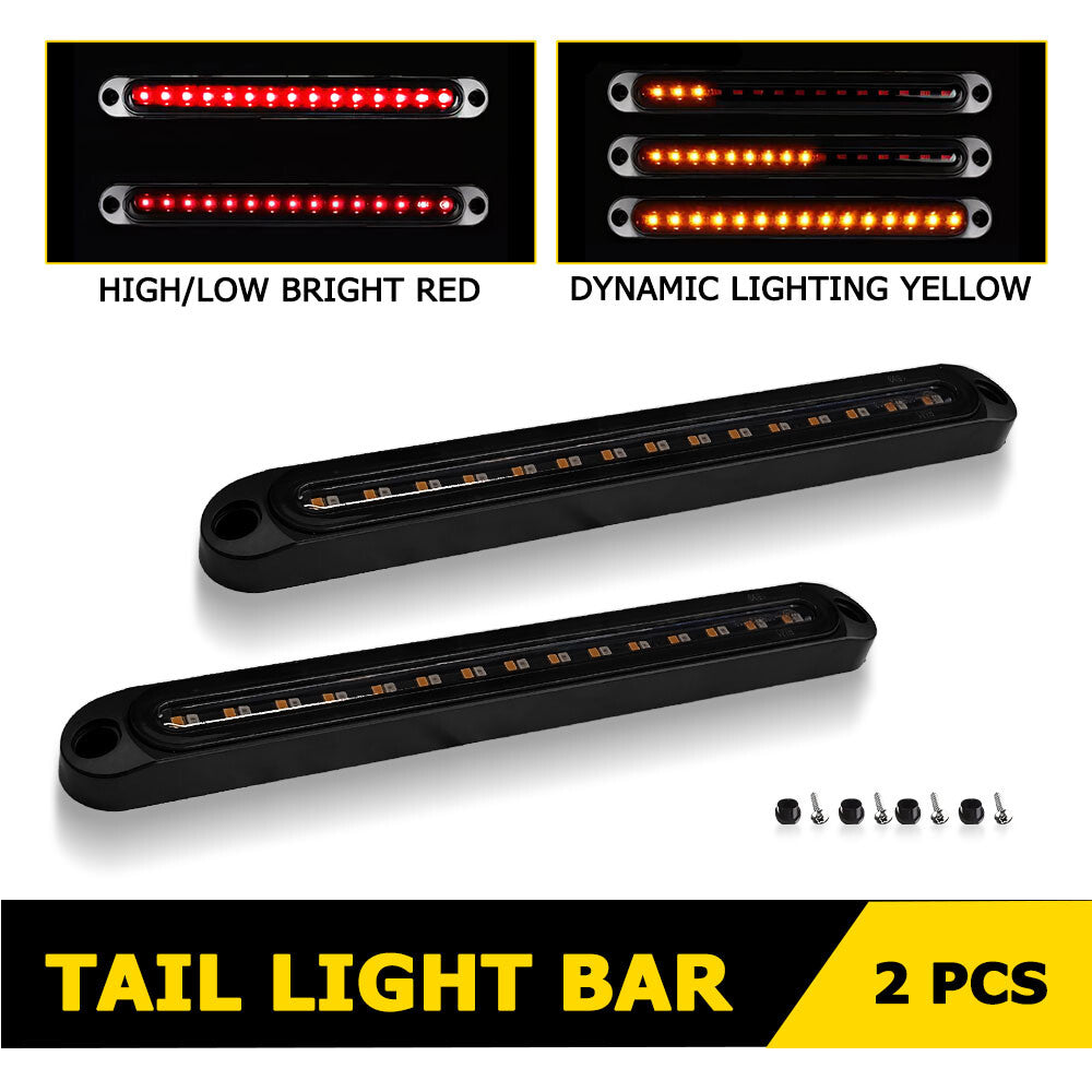 2 LED Red DRL Pearl Light Stick