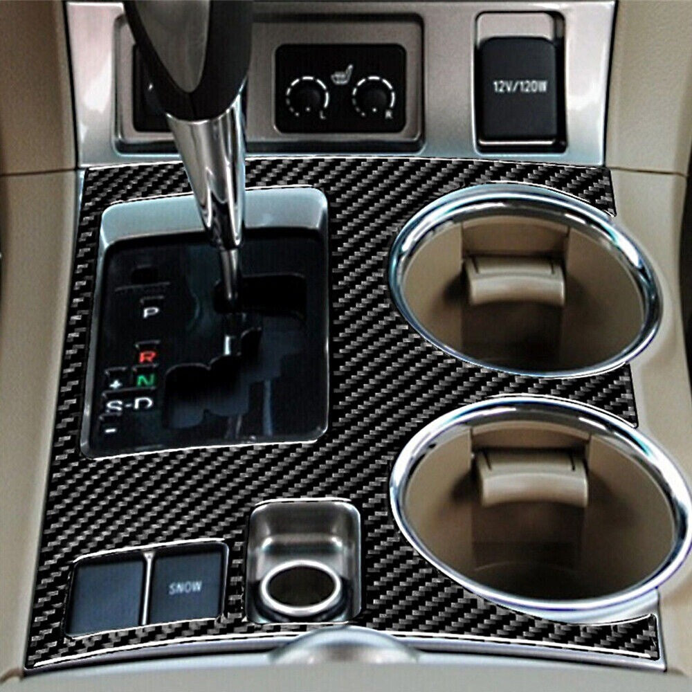 Carbon Fiber Console Gear Shift Panel Cover Trim For Highlander 2008-2013 New n