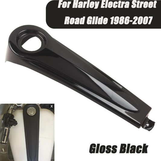Gloss black dashboard fuel tank panel cover for Harley Road Street Glide '86-'07- n
