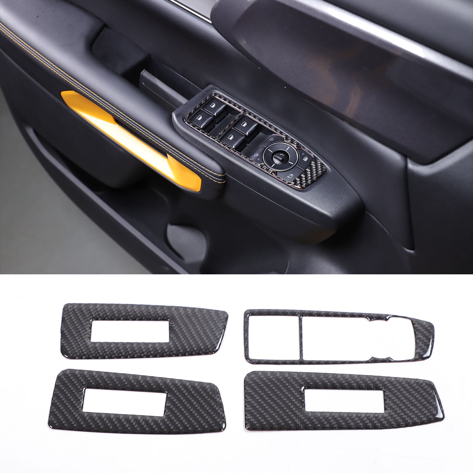 Decorative sticker for power window control panel cover suitable for Ranger 2023 - 2024 n