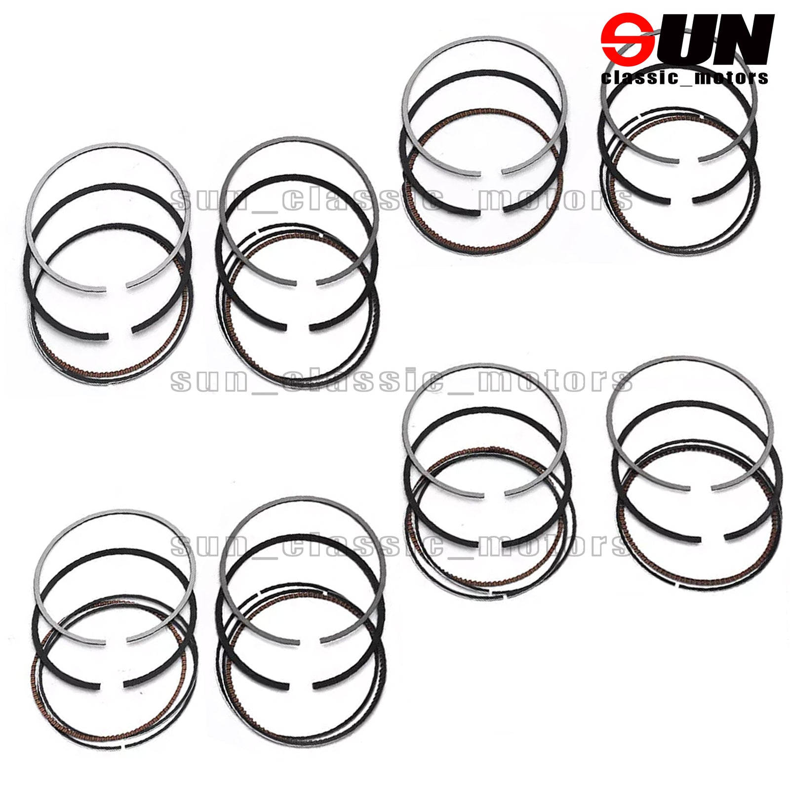 STD 8x Piston Rings Set For 550i 650i 750i X5 X6 F10 F06 F12 F13 N63B44 4.4T